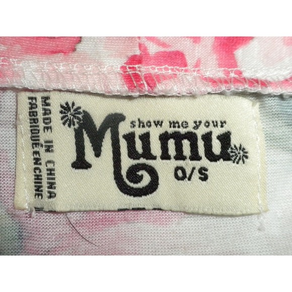 Show Me Your Mumu Robe One Size OS Pink Floral Open Front Belted Kimono - Picture 7 of 8